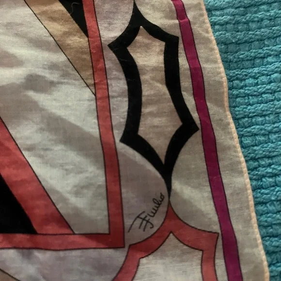 Emilio Pucci Multicolor Geometric Scarf - Picture 3 of 4